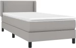 ΚΡΕΒΑΤΙ BOXSPRING ΜΕ ΣΤΡΩΜΑ ΑΝΟΙΧΤΟ ΓΚΡΙ 100X200 ΕΚ. ΥΦΑΣΜΑΤΙΝΟ 3129609