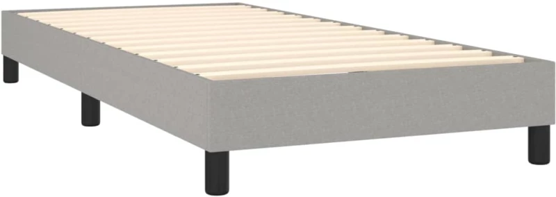 ΚΡΕΒΑΤΙ BOXSPRING ΜΕ ΣΤΡΩΜΑ ΑΝΟΙΧΤΟ ΓΚΡΙ 100X200 ΕΚ. ΥΦΑΣΜΑΤΙΝΟ 3129609