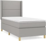 ΚΡΕΒΑΤΙ BOXSPRING ΜΕ ΣΤΡΩΜΑ ΑΝΟΙΧΤΟ ΓΚΡΙ 100X200 ΕΚ. ΥΦΑΣΜΑΤΙΝΟ 3131889