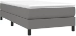 ΚΡΕΒΑΤΙ BOXSPRING ΜΕ ΣΤΡΩΜΑ ΣΚΟΥΡΟ ΓΚΡΙ 80X200 ΕΚ. ΥΦΑΣΜΑΤΙΝΟ 3144030