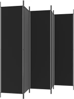 ΔΙΑΧΩΡΙΣΤΙΚΟ ΔΩΜΑΤΙΟΥ ΜΕ 5 ΠΑΝΕΛ ΜΑΥΡΟ 250X200 ΕΚ. ΑΠΟ ΎΦΑΣΜΑ 350189