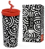 i-TOTAL ΚΟΥΠΑ i DRINK ID0224 TRAVEL MUG 350ml GEOMETRIC