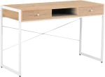 Γραφείο-κονσόλα με 2 συρτάρια Navona sonoma-λευκό 123x48x76