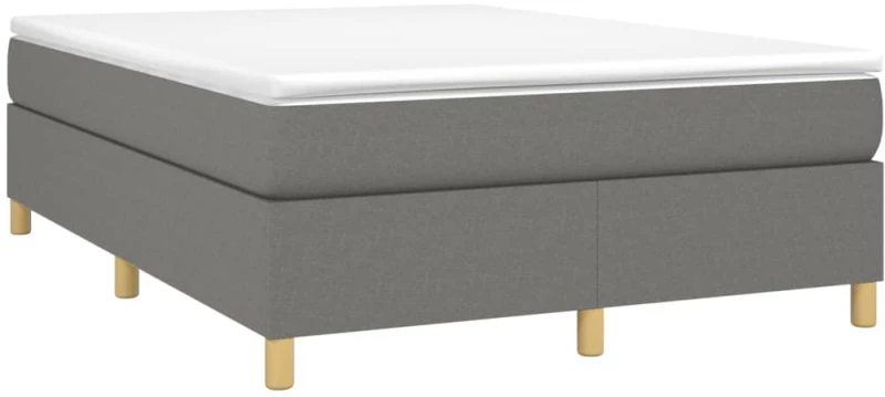 ΚΡΕΒΑΤΙ BOXSPRING ΜΕ ΣΤΡΩΜΑ ΣΚΟΥΡΟ ΓΚΡΙ 140X190 ΕΚ. ΥΦΑΣΜΑΤΙΝΟ 3144515