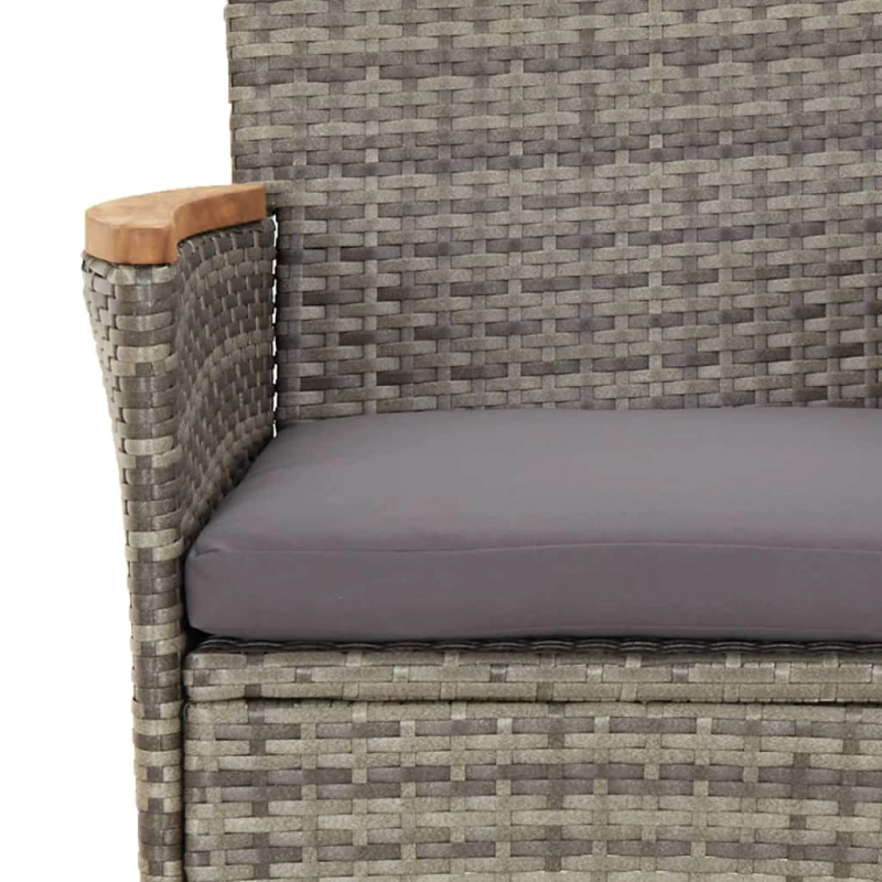 ΣΕΤ ΤΡΑΠΕΖΑΡΙΑΣ ΚΗΠΟΥ 5 ΤΕΜ. ΓΚΡΙ ΣΥΝΘ. ΡΑΤΑΝ ΜΕ ΜΑΞΙΛΑΡΙΑ 3187366