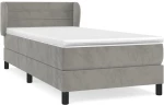 ΚΡΕΒΑΤΙ BOXSPRING ΜΕ ΣΤΡΩΜΑ ΑΝΟΙΧΤΟ ΓΚΡΙ 90X200 ΕΚ. ΒΕΛΟΥΔΙΝΟ 3127529