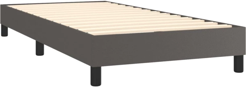 ΚΡΕΒΑΤΙ BOXSPRING ΜΕ ΣΤΡΩΜΑ ΓΚΡΙ 90X190 ΕΚ. ΑΠΟ ΣΥΝΘΕΤΙΚΟ ΔΕΡΜΑ 3144235