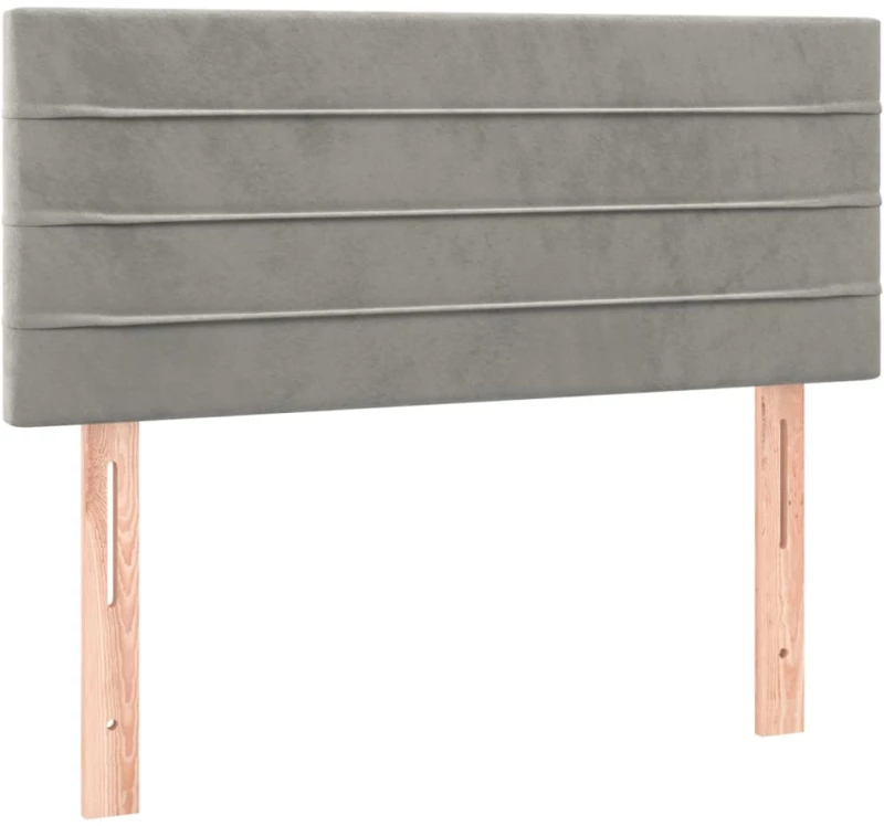 ΚΡΕΒΑΤΙ BOXSPRING ΜΕ ΣΤΡΩΜΑ ΑΝΟΙΧΤΟ ΓΚΡΙ 90X190 ΕΚ. ΒΕΛΟΥΔΙΝΟ 3127523
