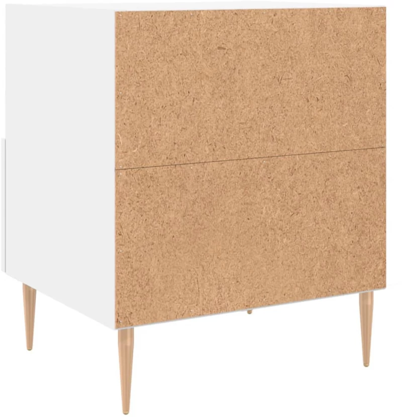 ΚΟΜΟΔΙΝΑ 2 ΤΕΜ. ΛΕΥΚΑ 40 X 35 X 47,5 ΕΚ. ΑΠΟ ΕΠΕΞΕΡΓΑΣΜΕΝΟ ΞΥΛΟ 827405