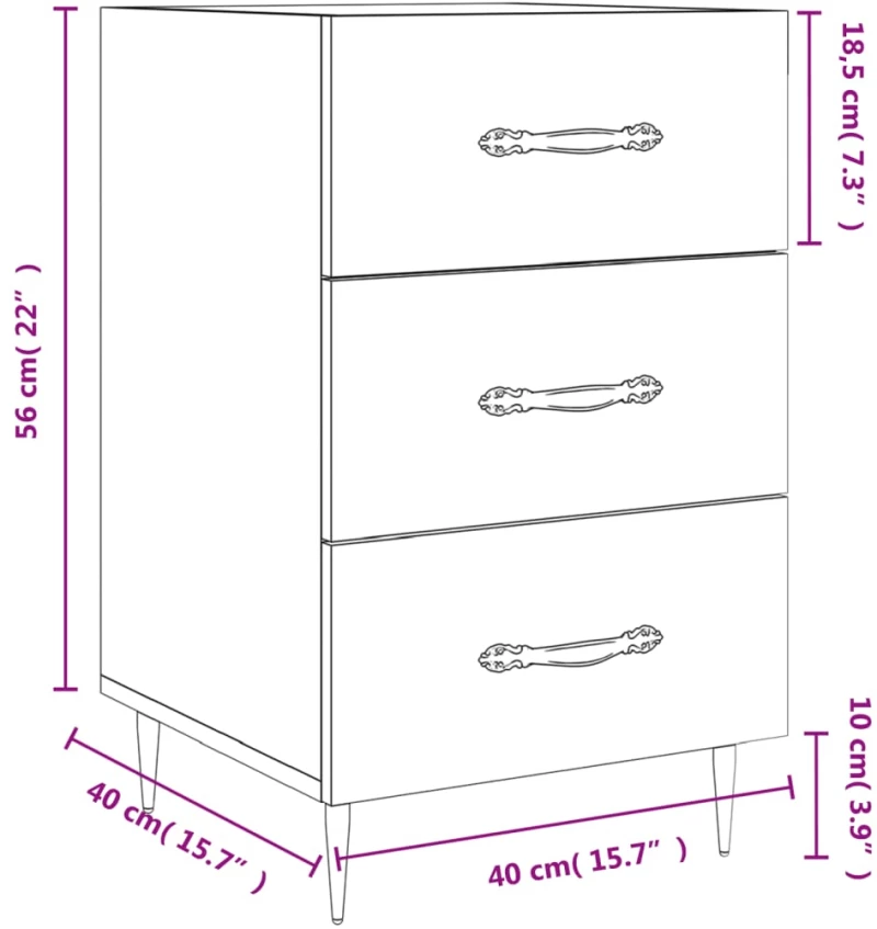 ΚΟΜΟΔΙΝΟ SONOMA ΔΡΥΣ 40 X 40 X 66 ΕΚ. ΑΠΟ ΕΠΕΞΕΡΓΑΣΜΕΝΟ ΞΥΛΟ 827639