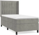 ΚΡΕΒΑΤΙ BOXSPRING ΜΕ ΣΤΡΩΜΑ ΑΝΟΙΧΤΟ ΓΚΡΙ 80X200 ΕΚ. ΒΕΛΟΥΔΙΝΟ 3132765