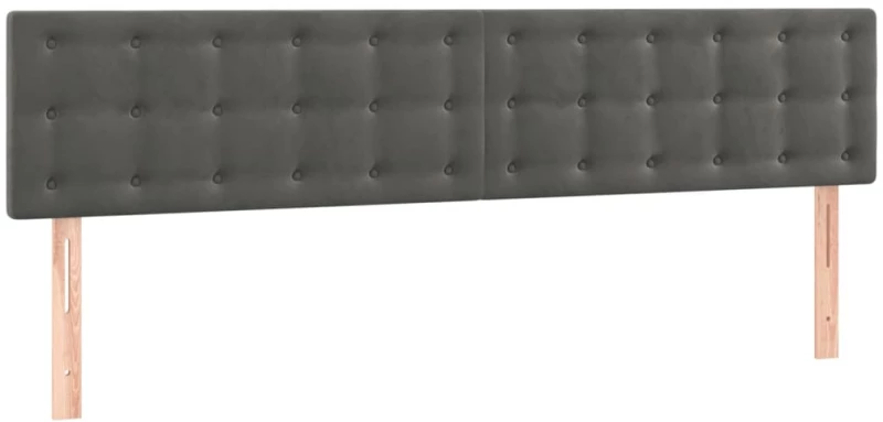 ΚΡΕΒΑΤΙ BOXSPRING ΜΕ ΣΤΡΩΜΑ & LED ΣΚ. ΓΚΡΙ 160X200ΕΚ. ΒΕΛΟΥΔΙΝΟ 3134652