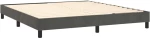 ΚΡΕΒΑΤΙ BOXSPRING ΜΕ ΣΤΡΩΜΑ ΣΚΟΥΡΟ ΓΚΡΙ 160X200 ΕΚ. ΒΕΛΟΥΔΙΝΟ 3141432