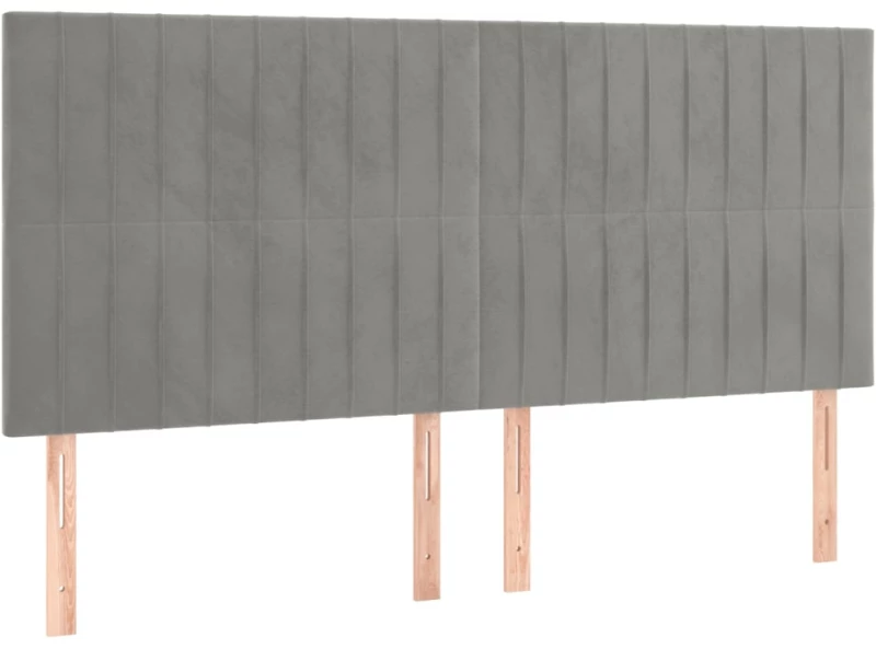 ΚΡΕΒΑΤΙ BOXSPRING ΜΕ ΣΤΡΩΜΑ ΑΝΟΙΧΤΟ ΓΚΡΙ 160X200 ΕΚ. ΒΕΛΟΥΔΙΝΟ 3132807