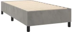 ΚΡΕΒΑΤΙ BOXSPRING ΜΕ ΣΤΡΩΜΑ ΑΝΟΙΧΤΟ ΓΚΡΙ 90X190 ΕΚ. ΒΕΛΟΥΔΙΝΟ 3129303