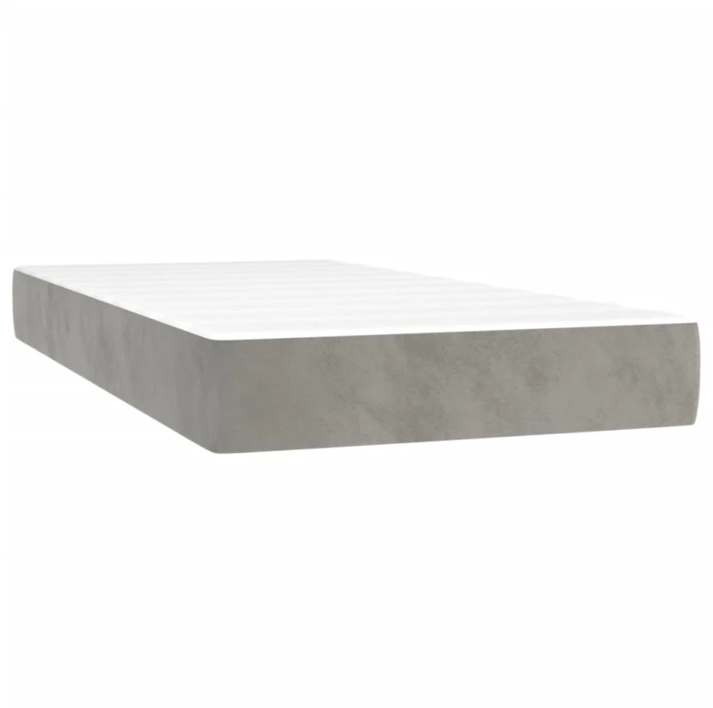 ΚΡΕΒΑΤΙ BOXSPRING ΜΕ ΣΤΡΩΜΑ ΑΝΟΙΧΤΟ ΓΚΡΙ 200X200 ΕΚ. ΒΕΛΟΥΔΙΝΟ 3131219