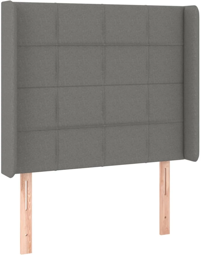 ΚΡΕΒΑΤΙ BOXSPRING ΜΕ ΣΤΡΩΜΑ & LED ΣΚ.ΓΚΡΙ 90X200 ΕΚ. ΥΦΑΣΜΑΤΙΝΟ 3138846