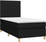 ΚΡΕΒΑΤΙ BOXSPRING ΜΕ ΣΤΡΩΜΑ ΜΑΥΡΟ 100 X 200 ΕΚ. ΥΦΑΣΜΑΤΙΝΟ 3142155