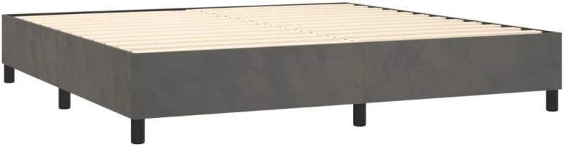 ΚΡΕΒΑΤΙ BOXSPRING ΜΕ ΣΤΡΩΜΑ ΣΚΟΥΡΟ ΓΚΡΙ 200X200 ΕΚ. ΒΕΛΟΥΔΙΝΟ 3143284