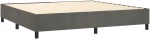 ΚΡΕΒΑΤΙ BOXSPRING ΜΕ ΣΤΡΩΜΑ ΣΚΟΥΡΟ ΓΚΡΙ 200X200 ΕΚ. ΒΕΛΟΥΔΙΝΟ 3143284