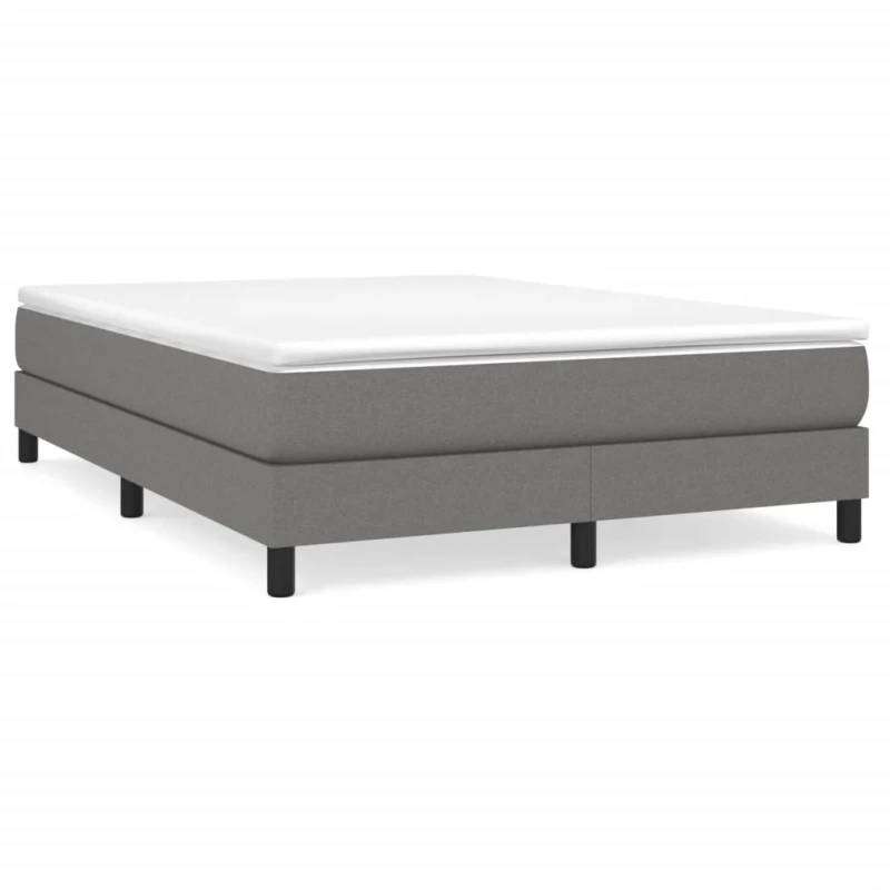 ΚΡΕΒΑΤΙ BOXSPRING ΜΕ ΣΤΡΩΜΑ ΣΚΟΥΡΟ ΓΚΡΙ 160X200 ΕΚ ΥΦΑΣΜΑΤΙΝΟ 3144086