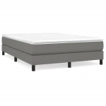 ΚΡΕΒΑΤΙ BOXSPRING ΜΕ ΣΤΡΩΜΑ ΣΚΟΥΡΟ ΓΚΡΙ 160X200 ΕΚ ΥΦΑΣΜΑΤΙΝΟ 3144086
