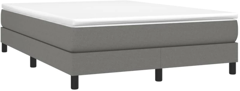 ΚΡΕΒΑΤΙ BOXSPRING ΜΕ ΣΤΡΩΜΑ ΣΚΟΥΡΟ ΓΚΡΙ 160X200 ΕΚ ΥΦΑΣΜΑΤΙΝΟ 3144086