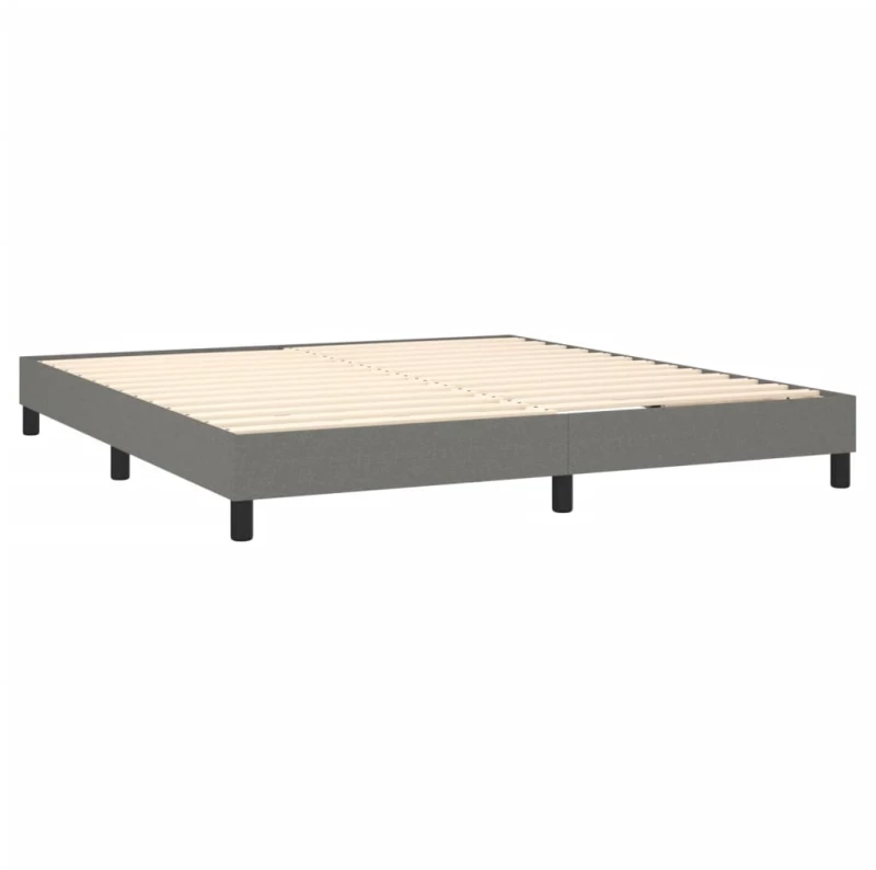 ΚΡΕΒΑΤΙ BOXSPRING ΜΕ ΣΤΡΩΜΑ ΣΚΟΥΡΟ ΓΚΡΙ 160X200 ΕΚ ΥΦΑΣΜΑΤΙΝΟ 3144086