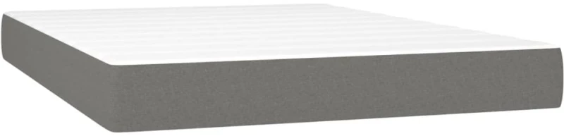 ΚΡΕΒΑΤΙ BOXSPRING ΜΕ ΣΤΡΩΜΑ ΣΚΟΥΡΟ ΓΚΡΙ 160X200 ΕΚ ΥΦΑΣΜΑΤΙΝΟ 3144086
