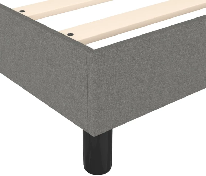 ΚΡΕΒΑΤΙ BOXSPRING ΜΕ ΣΤΡΩΜΑ ΣΚΟΥΡΟ ΓΚΡΙ 160X200 ΕΚ ΥΦΑΣΜΑΤΙΝΟ 3144086