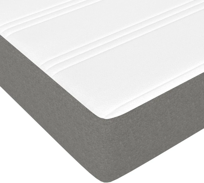 ΚΡΕΒΑΤΙ BOXSPRING ΜΕ ΣΤΡΩΜΑ ΣΚΟΥΡΟ ΓΚΡΙ 160X200 ΕΚ ΥΦΑΣΜΑΤΙΝΟ 3144086