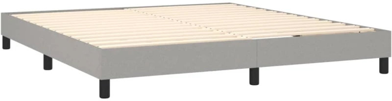 ΚΡΕΒΑΤΙ BOXSPRING ΜΕ ΣΤΡΩΜΑ ΑΝΟΙΧΤΟ ΓΚΡΙ 180X200 ΕΚ. ΥΦΑΣΜΑΤΙΝΟ 3126421
