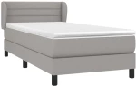 ΚΡΕΒΑΤΙ BOXSPRING ΜΕ ΣΤΡΩΜΑ ΑΝΟΙΧΤΟ ΓΚΡΙ 80X200 ΕΚ. ΥΦΑΣΜΑΤΙΝΟ 3126277
