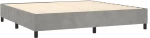 ΚΡΕΒΑΤΙ BOXSPRING ΜΕ ΣΤΡΩΜΑ ΑΝΟΙΧΤΟ ΓΚΡΙ 200X200 ΕΚ. ΒΕΛΟΥΔΙΝΟ 3129471