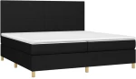 ΚΡΕΒΑΤΙ BOXSPRING ΜΕ ΣΤΡΩΜΑ & LED ΜΑΥΡΟ 200X200 ΕΚ. ΥΦΑΣΜΑΤΙΝΟ 3135303