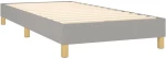 ΚΡΕΒΑΤΙ BOXSPRING ΜΕ ΣΤΡΩΜΑ ΑΝΟΙΧΤΟ ΓΚΡΙ 80X200 ΕΚ. ΥΦΑΣΜΑΤΙΝΟ 3130065