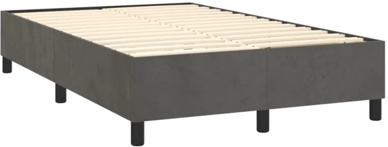 ΚΡΕΒΑΤΙ BOXSPRING ΜΕ ΣΤΡΩΜΑ ΣΚΟΥΡΟ ΓΚΡΙ 120X200 ΕΚ. ΒΕΛΟΥΔΙΝΟ 3137774