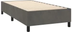 ΚΡΕΒΑΤΙ BOXSPRING ΜΕ ΣΤΡΩΜΑ ΣΚΟΥΡΟ ΓΚΡΙ 100X200 ΕΚ. ΒΕΛΟΥΔΙΝΟ 3138068