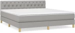 ΚΡΕΒΑΤΙ BOXSPRING ΜΕ ΣΤΡΩΜΑ ΑΝ. ΠΡΑΣΙΝΟ 160X200ΕΚ ΥΦΑΣΜΑΤΙΝΟ 3140865