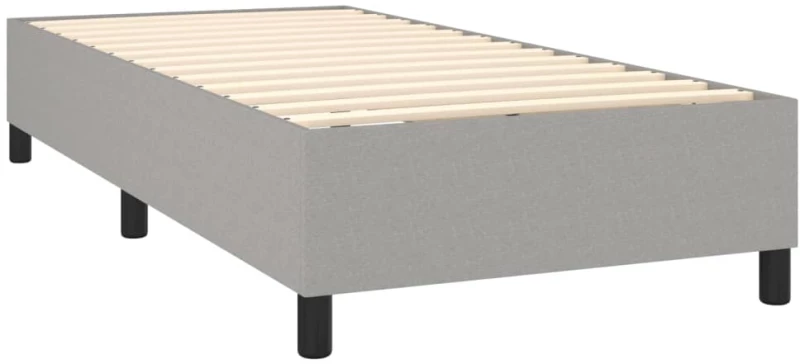 ΚΡΕΒΑΤΙ BOXSPRING ΜΕ ΣΤΡΩΜΑ ΑΝΟΙΧΤΟ ΓΚΡΙ 80X200 ΕΚ. ΥΦΑΣΜΑΤΙΝΟ 3141969