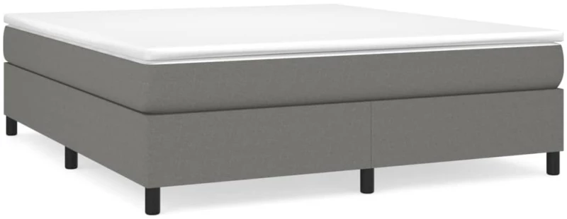 ΚΡΕΒΑΤΙ BOXSPRING ΜΕ ΣΤΡΩΜΑ ΣΚΟΥΡΟ ΓΚΡΙ 160X200 ΕΚ ΥΦΑΣΜΑΤΙΝΟ 3144432