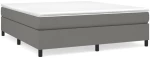 ΚΡΕΒΑΤΙ BOXSPRING ΜΕ ΣΤΡΩΜΑ ΣΚΟΥΡΟ ΓΚΡΙ 160X200 ΕΚ ΥΦΑΣΜΑΤΙΝΟ 3144432