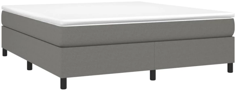 ΚΡΕΒΑΤΙ BOXSPRING ΜΕ ΣΤΡΩΜΑ ΣΚΟΥΡΟ ΓΚΡΙ 160X200 ΕΚ ΥΦΑΣΜΑΤΙΝΟ 3144432