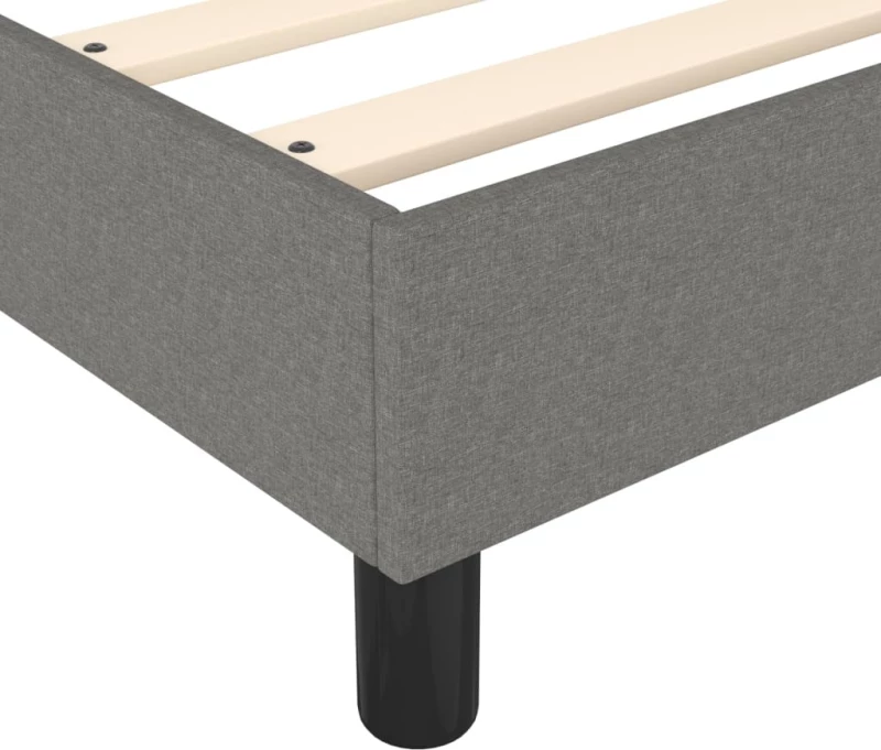 ΚΡΕΒΑΤΙ BOXSPRING ΜΕ ΣΤΡΩΜΑ ΣΚΟΥΡΟ ΓΚΡΙ 160X200 ΕΚ ΥΦΑΣΜΑΤΙΝΟ 3144432