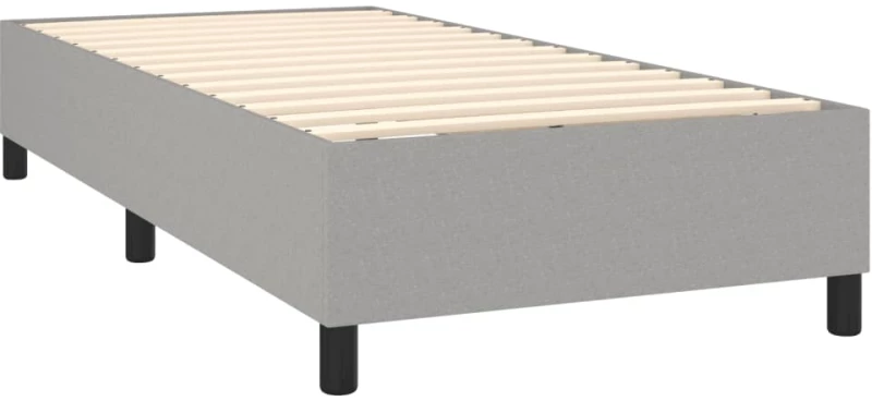 ΚΡΕΒΑΤΙ BOXSPRING ΜΕ ΣΤΡΩΜΑ ΑΝΟΙΧΤΟ ΓΚΡΙ 90X200 ΕΚ. ΥΦΑΣΜΑΤΙΝΟ 3131641