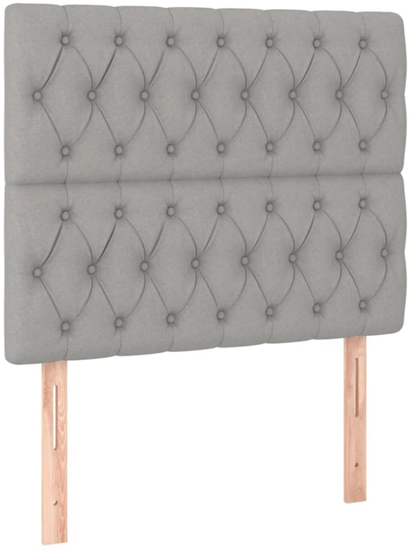 ΚΡΕΒΑΤΙ BOXSPRING ΜΕ ΣΤΡΩΜΑ ΑΝΟΙΧΤΟ ΓΚΡΙ 90X200 ΕΚ. ΥΦΑΣΜΑΤΙΝΟ 3131641