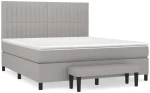 ΚΡΕΒΑΤΙ BOXSPRING ΜΕ ΣΤΡΩΜΑ ΑΝΟΙΧΤΟ ΓΚΡΙ 180X200 ΕΚ. ΥΦΑΣΜΑΤΙΝΟ 3136773