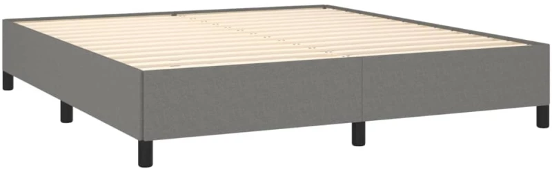 ΚΡΕΒΑΤΙ BOXSPRING ΜΕ ΣΤΡΩΜΑ ΣΚΟΥΡΟ ΓΚΡΙ 180X200 ΕΚ ΥΦΑΣΜΑΤΙΝ 3141954