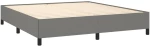 ΚΡΕΒΑΤΙ BOXSPRING ΜΕ ΣΤΡΩΜΑ ΣΚΟΥΡΟ ΓΚΡΙ 180X200 ΕΚ ΥΦΑΣΜΑΤΙΝ 3141954