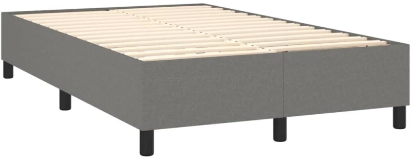 ΚΡΕΒΑΤΙ BOXSPRING ΜΕ ΣΤΡΩΜΑ ΣΚΟΥΡΟ ΓΚΡΙ 120X200 ΕΚ. ΥΦΑΣΜΑΤΙΝΟ 3142002